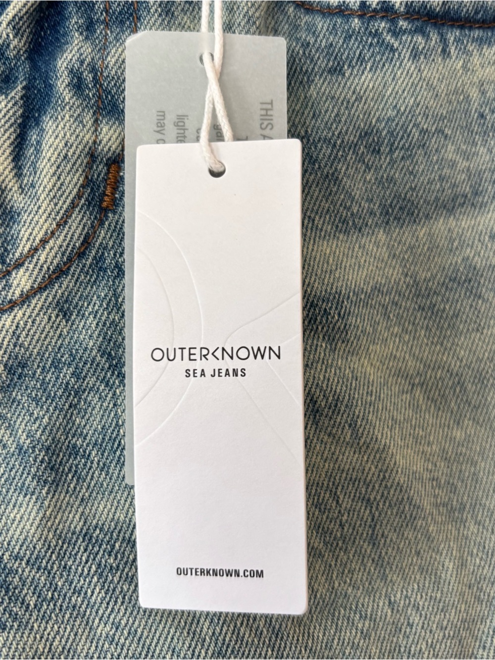 Outerknown Women's The Beachcomber Relaxed SEA Jeans 24x30 Retail $168 NWT - Picture 5 of 11